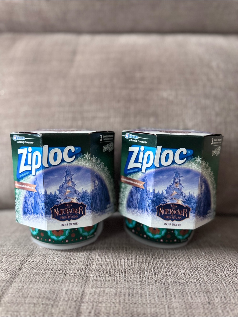 Ziploc Twist n Loc Holiday Nutcracker Reusable Containers -Small 3 count 1 Pint